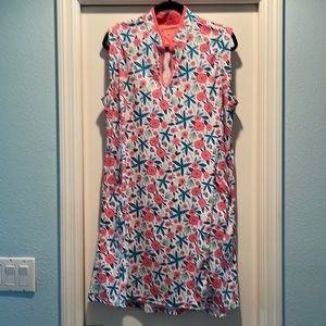 Bermuda Sands Pink Floral Golf Dress